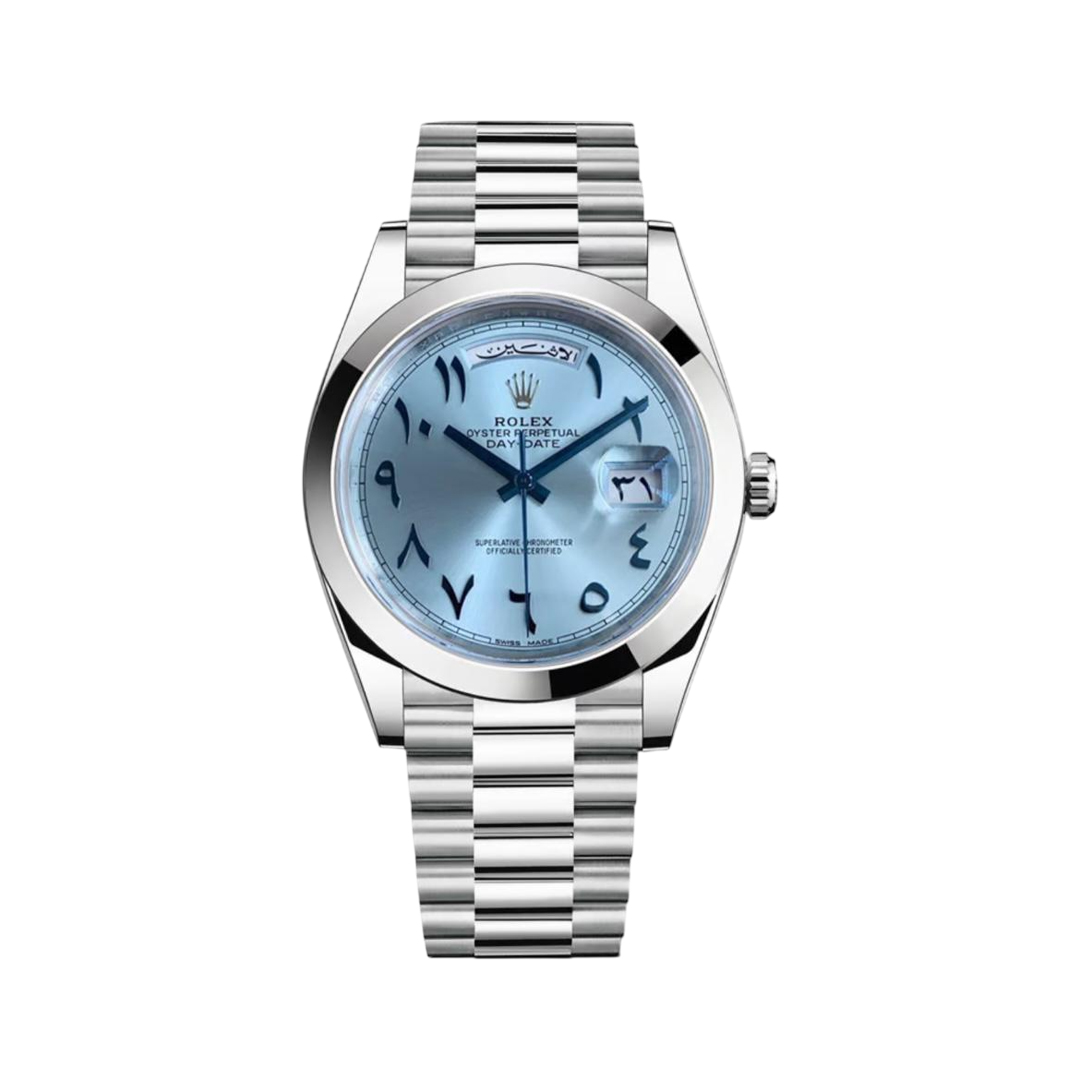Rolex Day-Date 40 Platinum Ice Blue